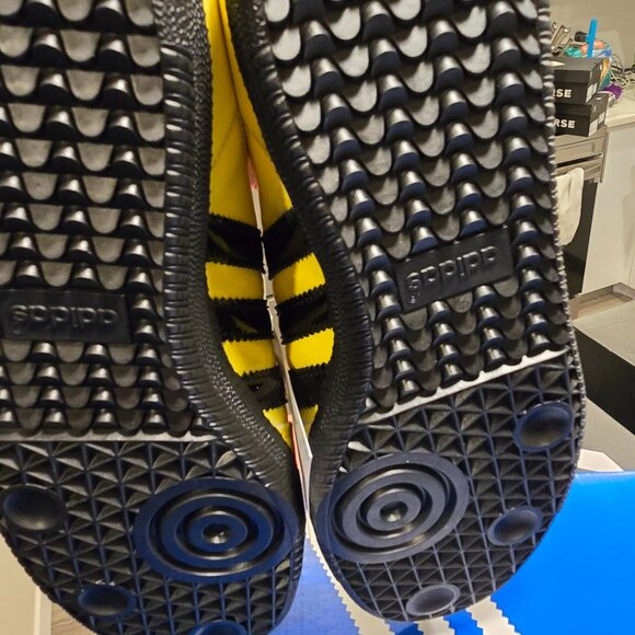 Adidas Originals Samba Bruce Lee JR8749 Yellow Black Men's Shoes Size 10 NEW - Picture 9 of 16
